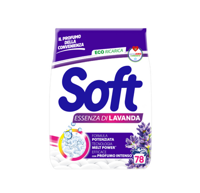 Soft, Pulverwaschmittel, Lavendelduft, 78 Wäschen