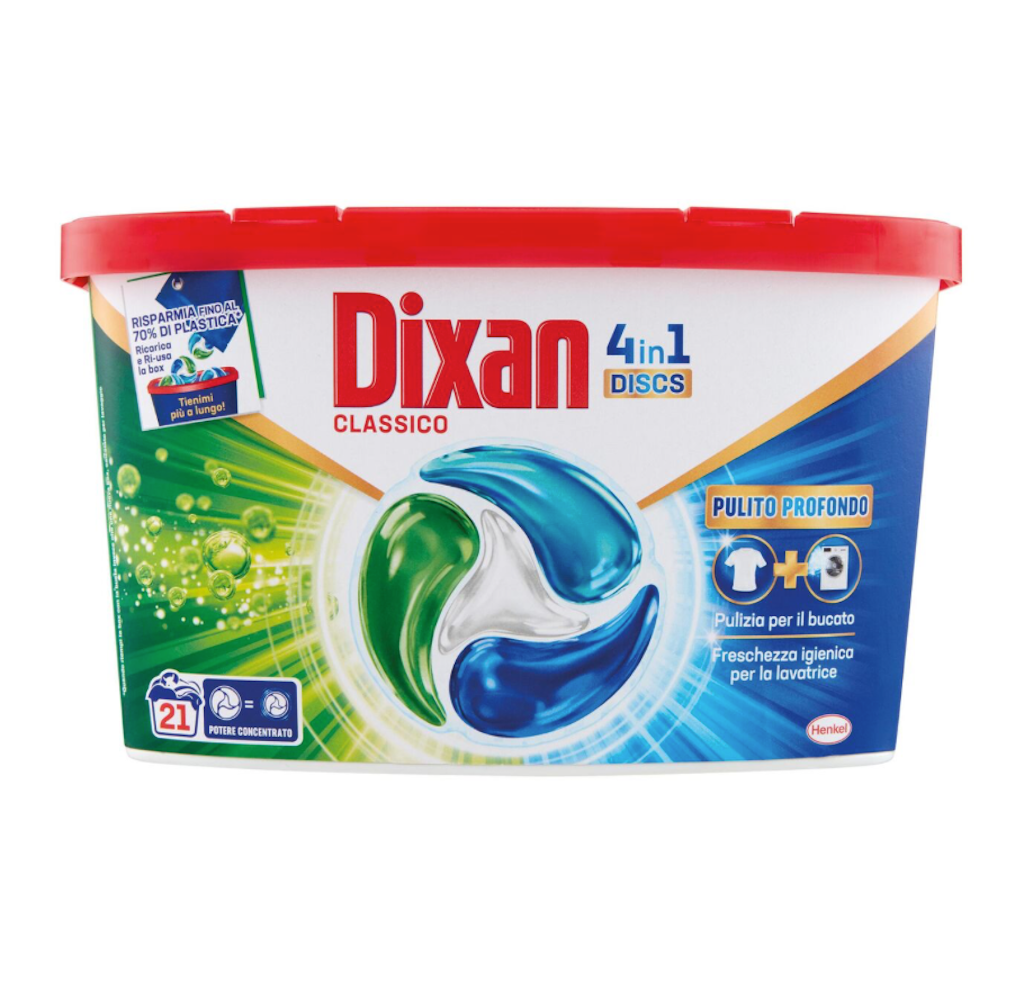 Dixan, 4 in 1 Waschmittel Tabs, Klassisch, 21 Wäschen