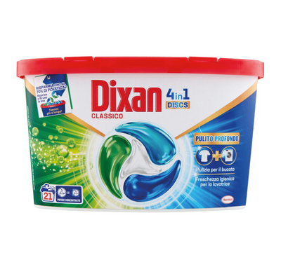 Dixan, 4 in 1 Waschmittel Tabs, Klassisch, 21 Wäschen