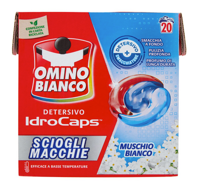 Omino Bianco, Waschmittel Tabs, Weisses Moschus, 20 Wäschen