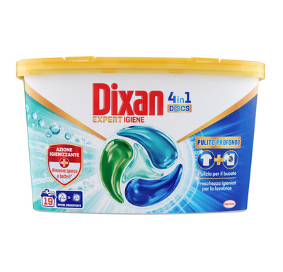Dixan, 4 in 1 Waschmittel Tabs, 19 Wäschen