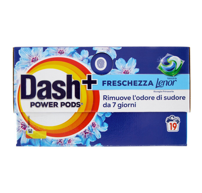 Dash Power Pods, Waschmittel Tabs, Lenor, 19 Wäschen