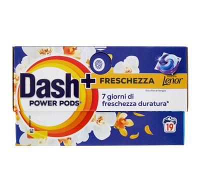 Dash Power Pods, Waschmittel Tabs, Lenor, 19 Wäschen