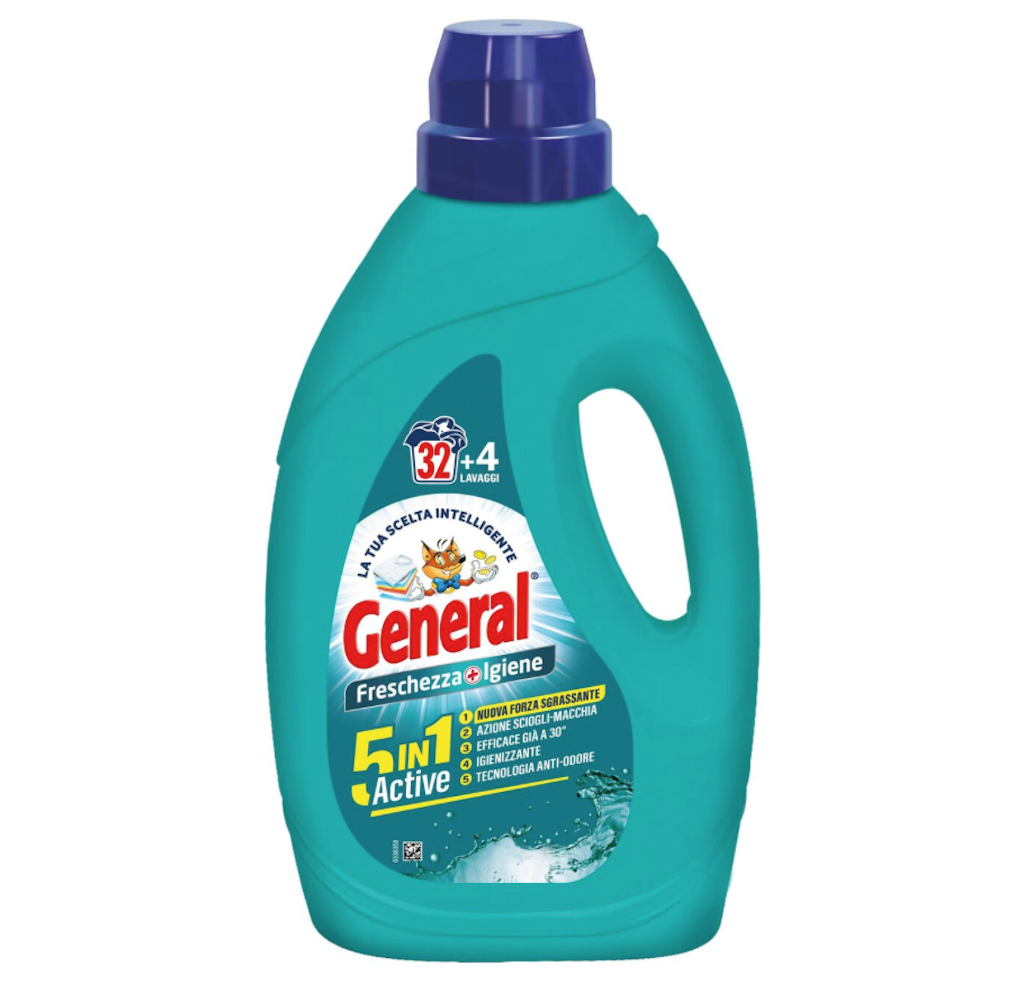 General, Waschmittel, Frische+Hygiene 5in1, 1,44 L, 36 Wäsche