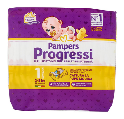 Pampers Progressi, New Born, 28 Stk.