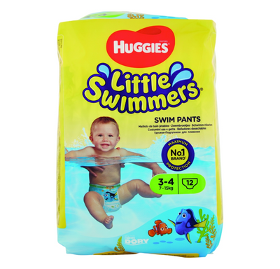 Huggies, Little Swimmers, 3-4 Jahre, 7-15 kg, 12 Stk.