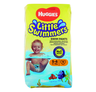 Huggies, Little Swimmers, 5-6 Jahre, 12-18 kg, 11 Stk.