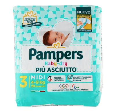 Pampers Baby-Dry, Midi, 20 Stk.