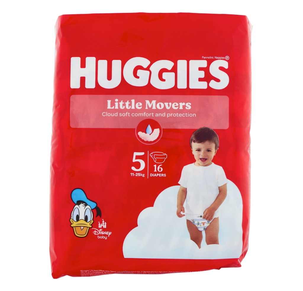 Huggies, Little Movers, 11-25 kg, 16 Stk.