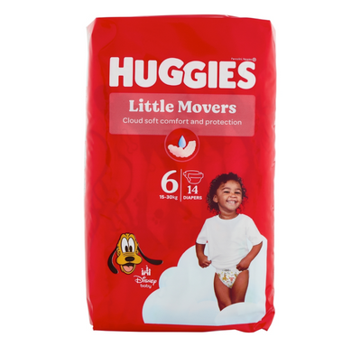 Huggies, Little Movers, 15-30 kg, 14 Stk.