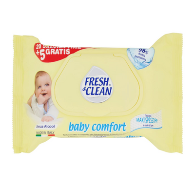 Fresh & Clean, Baby- Feuchttücher, 20+5 Stk.