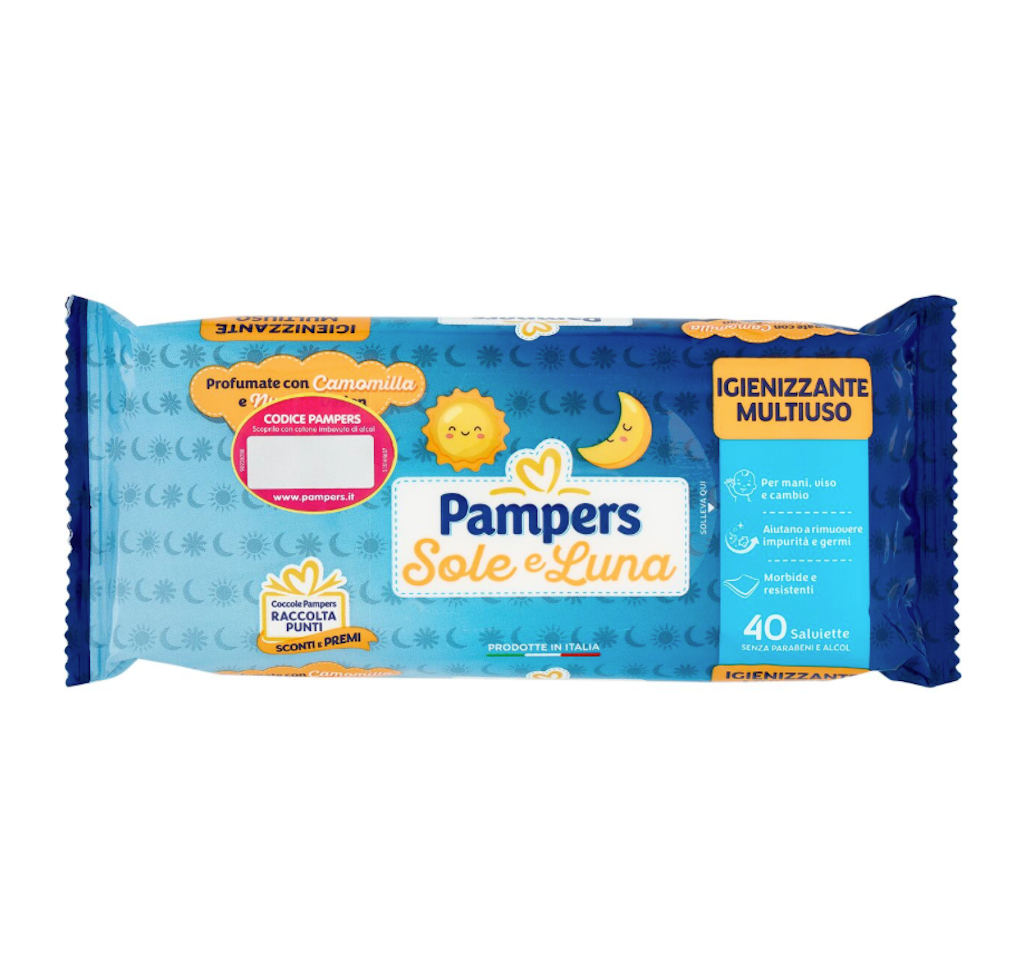 Pampers Sole e Luna, Baby-Feuchttücher,  40 Stk.
