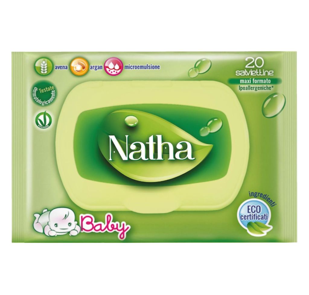 Natha, Baby-Feuchttücher, 20 Stk.
