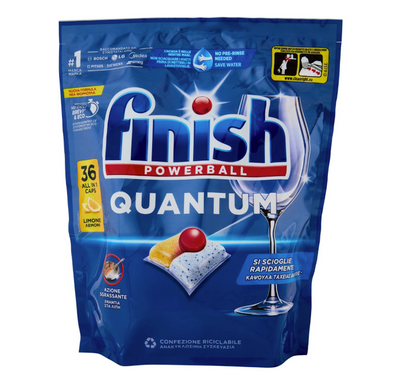 Finish, Powerball Quantum All-in 1 Geschirrspülertabs Zitrone, 36Stk.