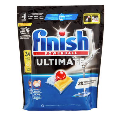 Finish, Powerball Ultimate, Geschirrspülertabs Zitrone, 34 Stk.