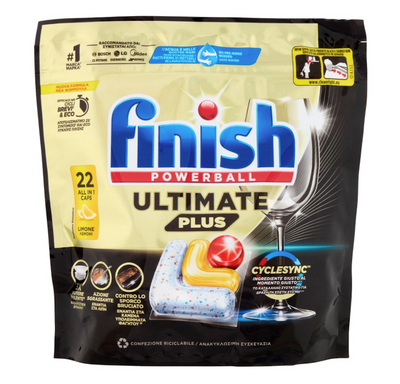 Finish, Powerball Ultimate Plus, Geschirrspülertabs, 22 Stk.