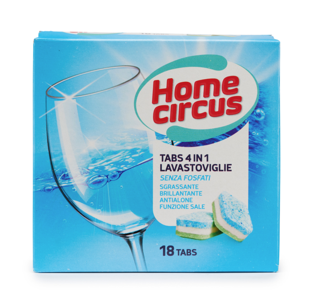 Home Circus, Geschirrspültabs, 4 in 1, 18/50 Stk.