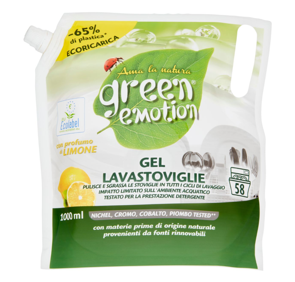 Green Emotion, Geschirrspülgel, Eco Nachfüllen, Zitrone, 1000 ml