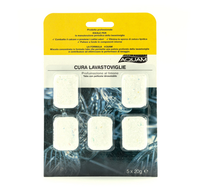 Aquam, Geschirrspülerpflege Tabs, Zitrone, 5 Stk.