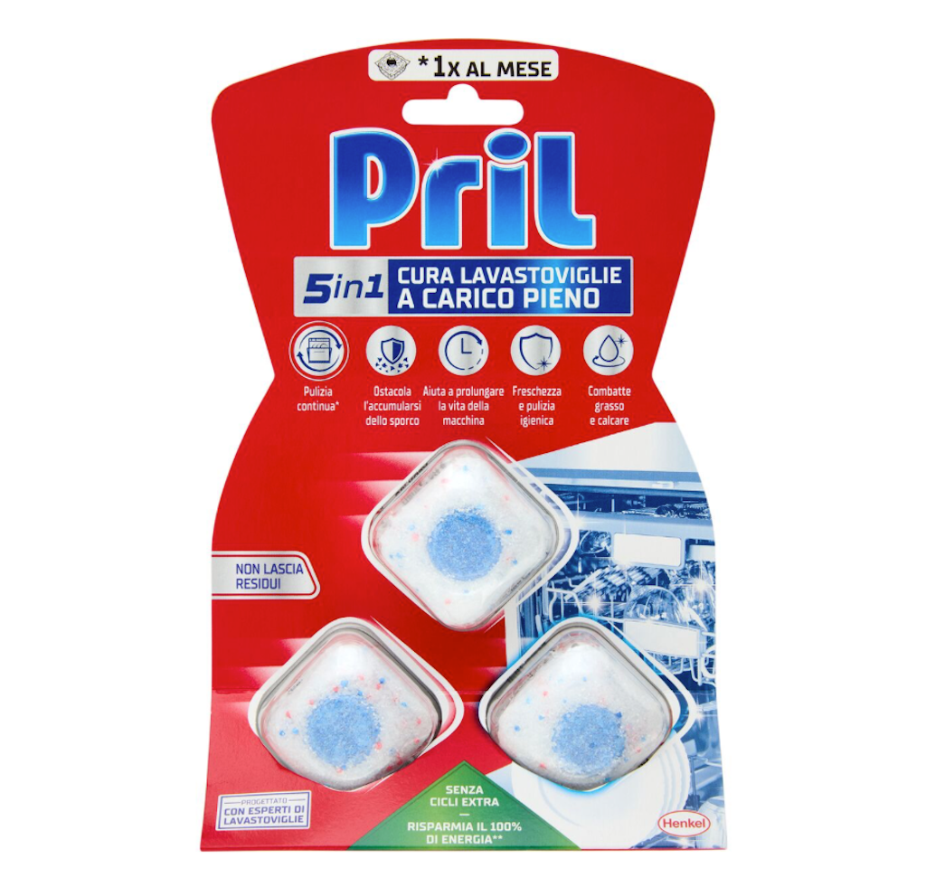 Pril, 5 in 1 Geschirrspülerpflege Tabs, 3 Stk.