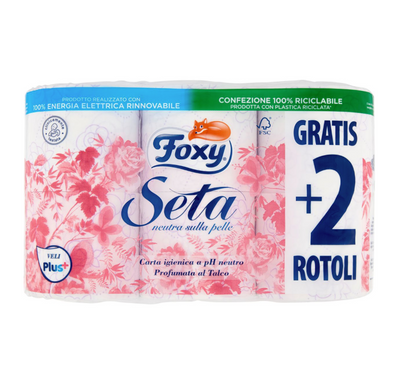 Foxy, Seta, Wc Papier, 2 Lagig, 6 Rollen
