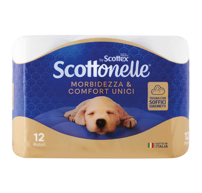 Scottonelle by Scottex, Wc Papier, 3 Lagig, 12 Rollen