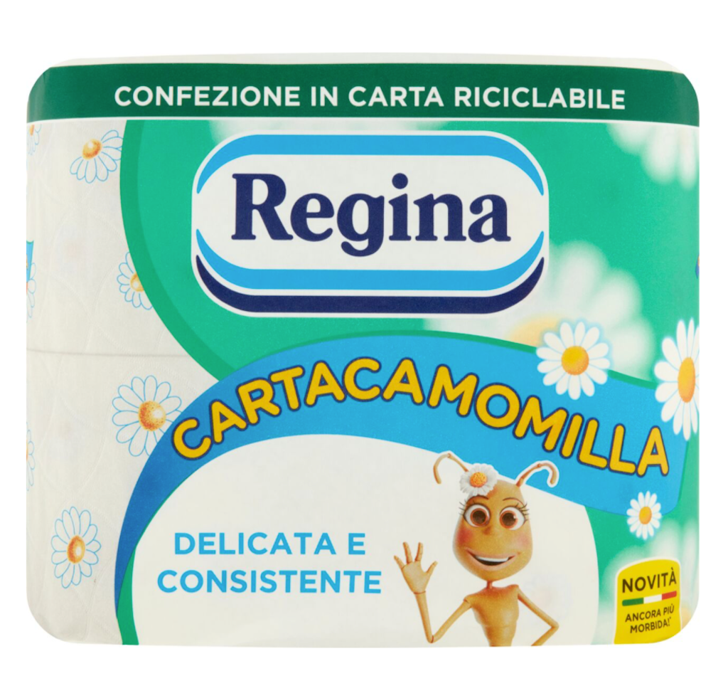 Regina, Cartacamomilla, 2 Lagig, 4 Rollen