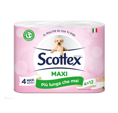 Scottex, Maxi, Wc Papier, 4 Maxi Rollen