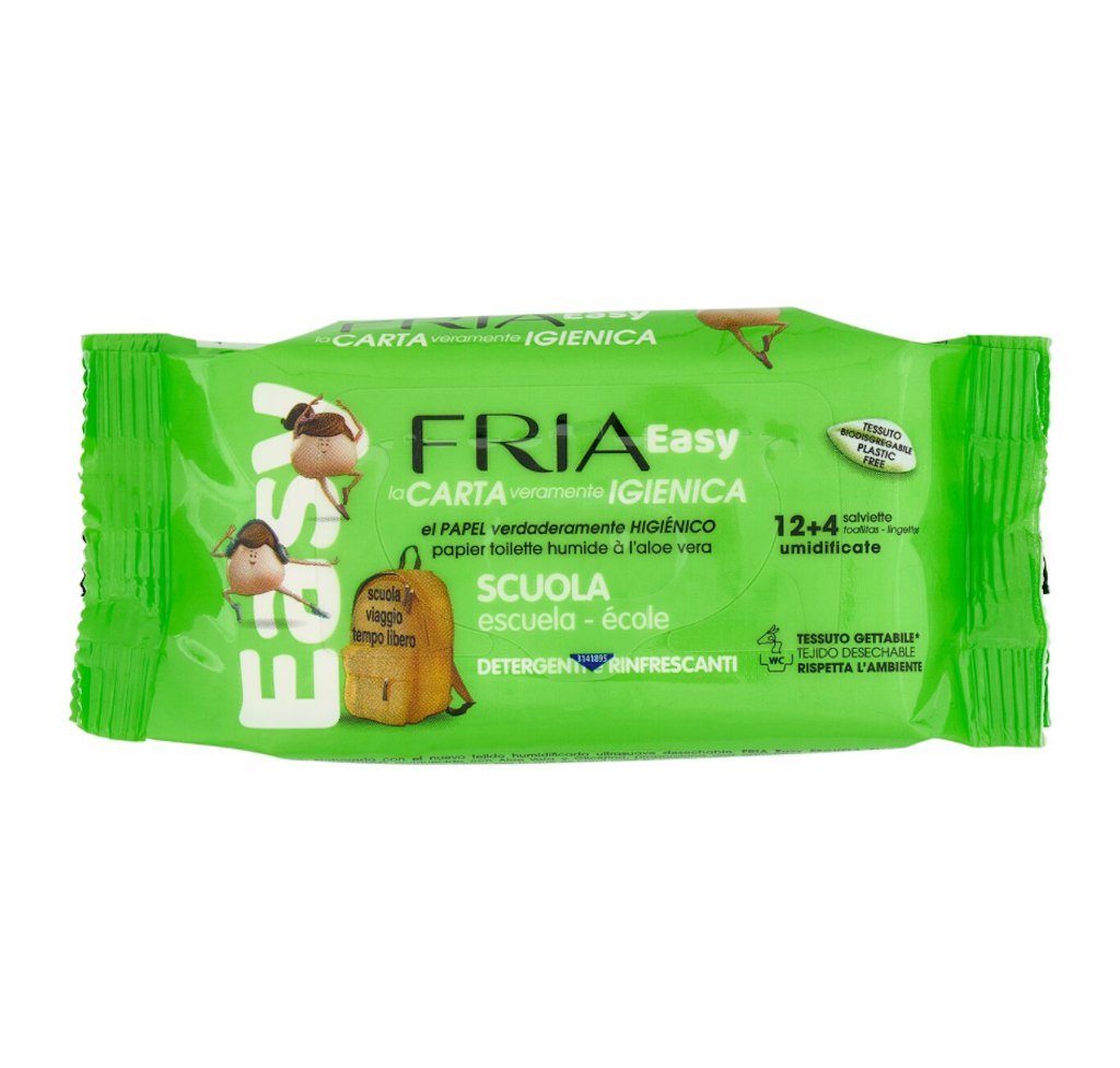 Fria, Feucht-Wc papier, Aloe Vera, 16 Stk.