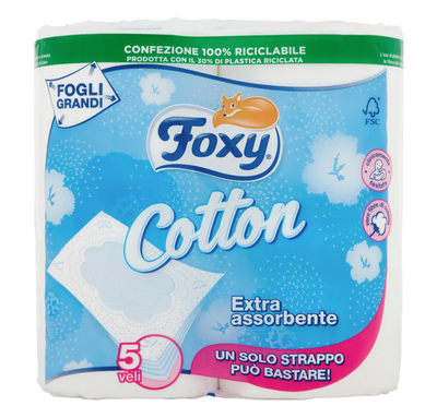 Foxy, Cotton, 5 Lagig, 4 Rollen