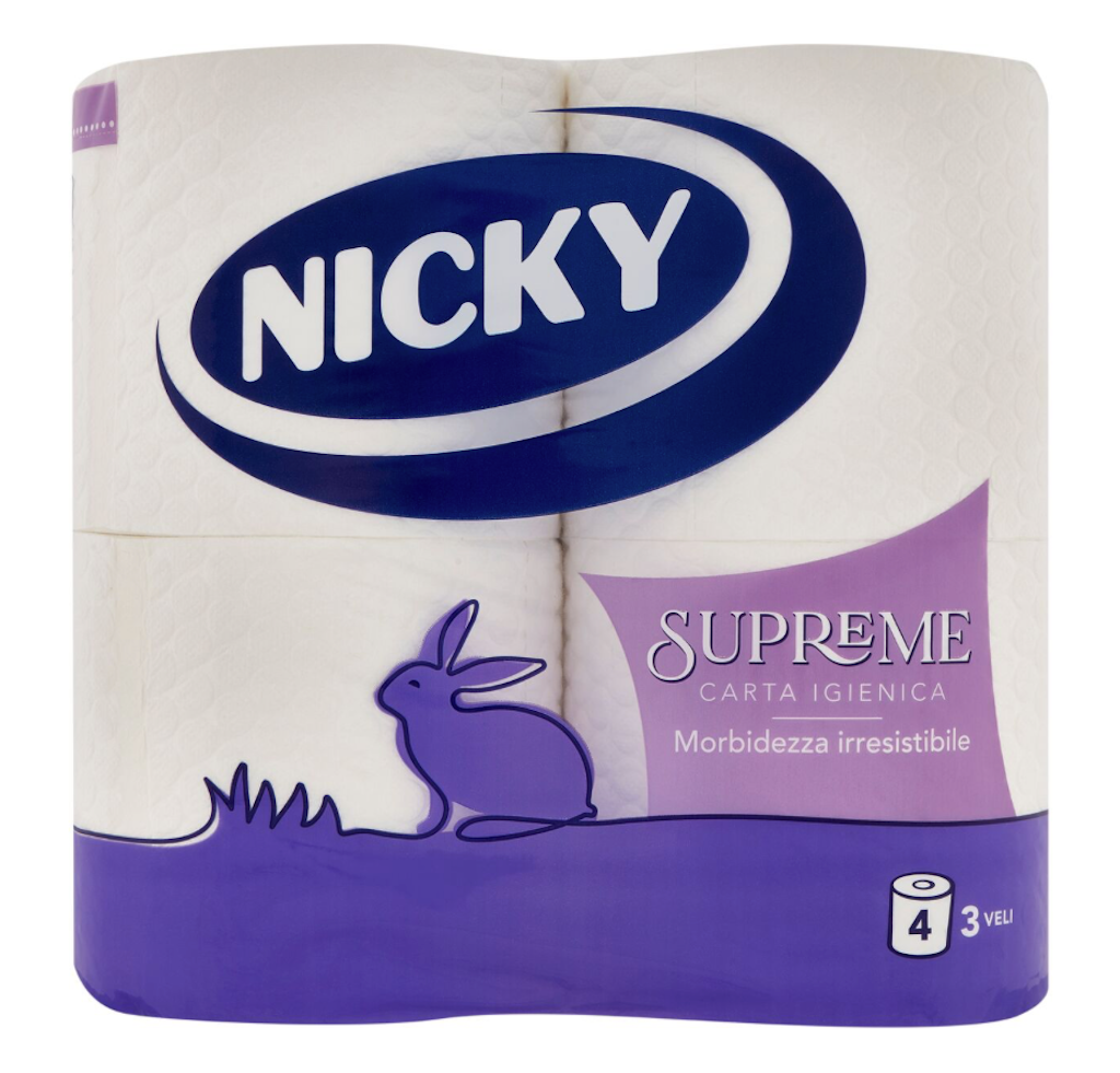 Nicky, Supreme Wc Papier, 3 Lagig, 4 Rollen