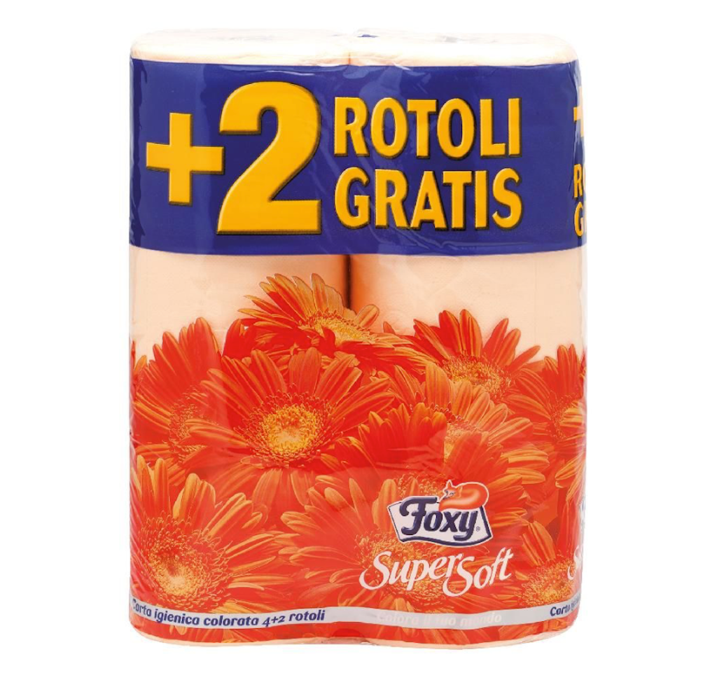 Foxy, Super Soft Wc Papier, 6 Rollen