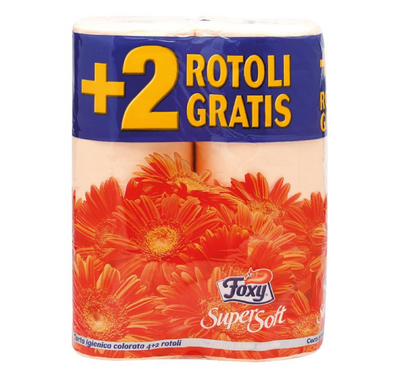Foxy, Super Soft Wc Papier, 6 Rollen