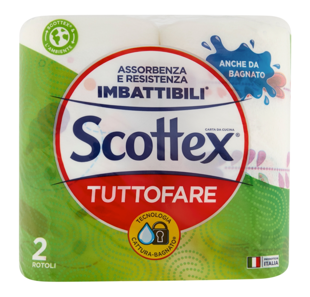 Scottex, Tuttofare, Hauhaltspapier, 2 Rollen