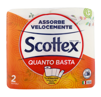 Scottex, Quanto Basta, Haushaltspapier, 2 Rollen