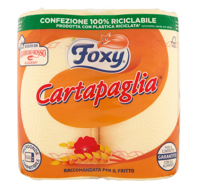 Foxy, Cartapaglia, Haushaltspapier, 2 Lagig, 2 Rollen
