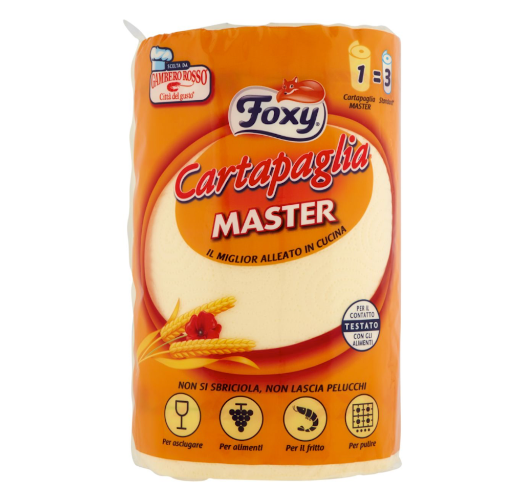 Foxy, Cartapaglia, Haushaltspapier, 2 Lagig, 1 Rolle