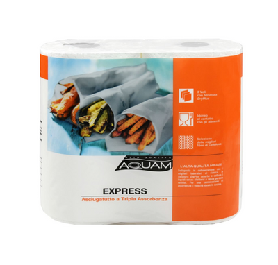 Aquam, Express, Haushaltspapier, 3 Lagig, 2 Rollen
