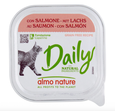 Almo Nature, Daily, Patè mit Lachs, 100 gr