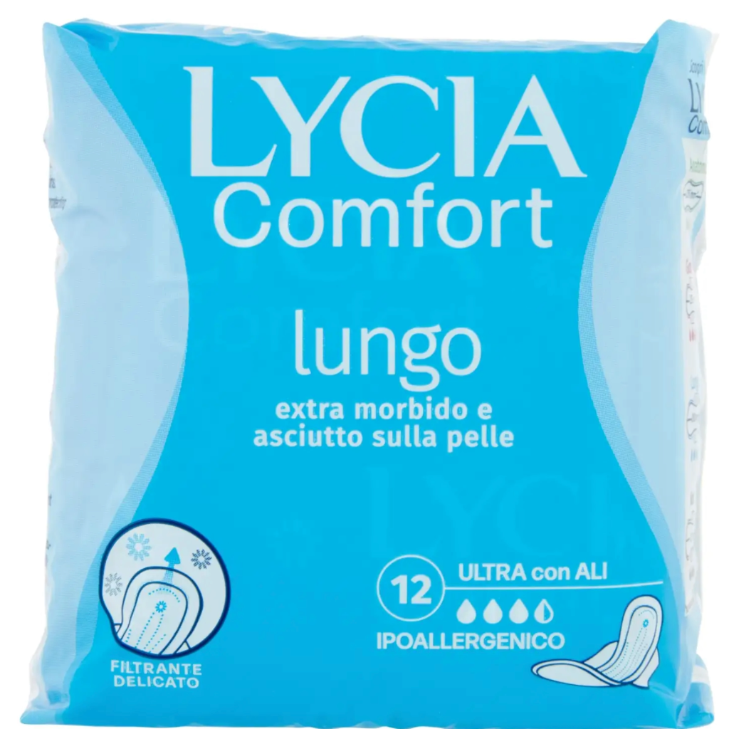 Lycia Comfort Lang, Binden, 12Stk.