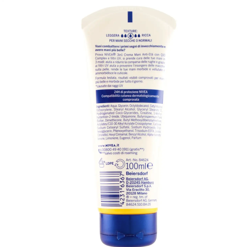 Nivea Handcreme Q10, 3in1 Anti-Age, 100ml