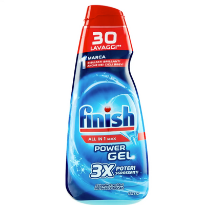 Finish Power All in 1 Max, Geschirrspülgel, 600 ml, 30 Wäschen