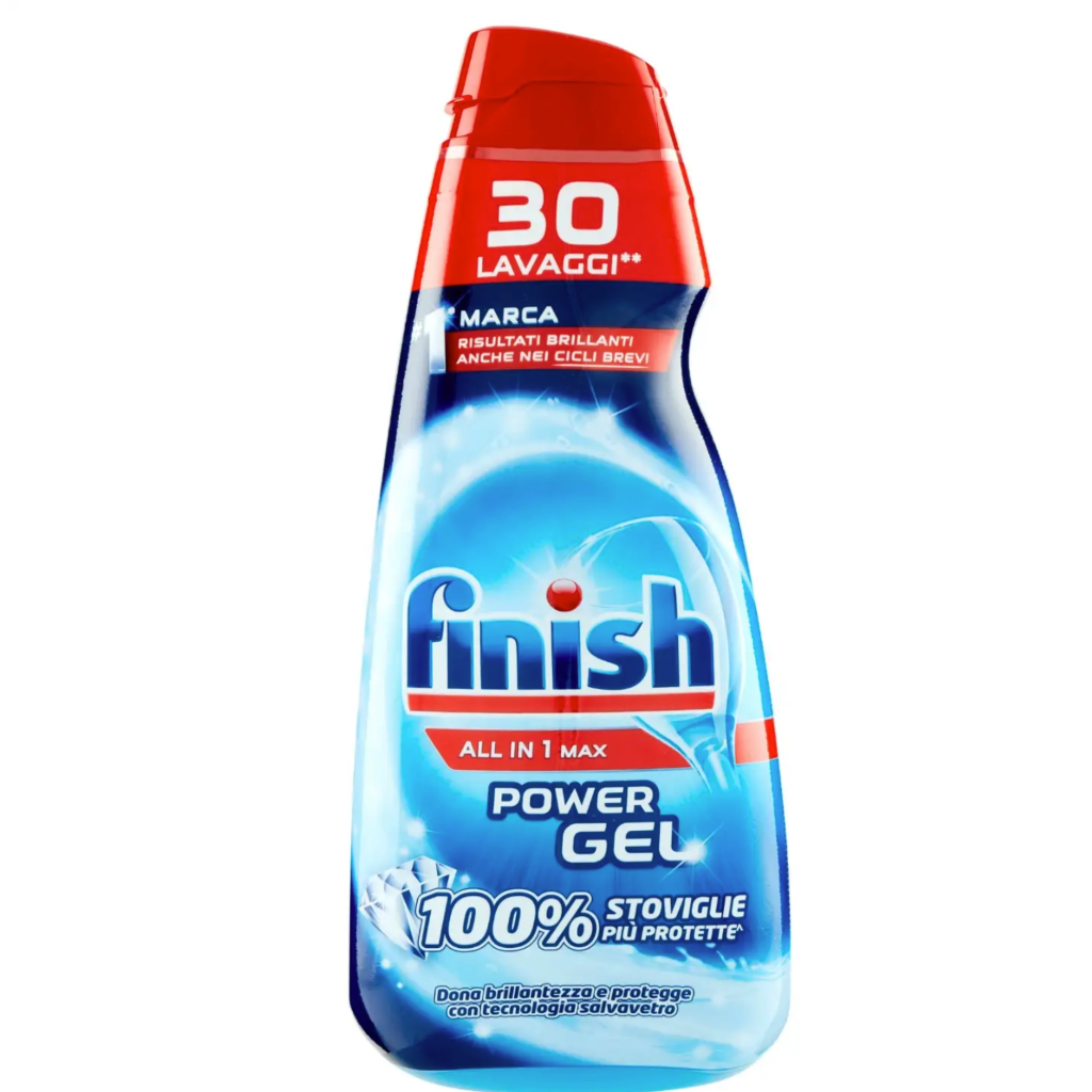 Finish Power All in 1 Max, Geschirrspülgel, 600 ml, 30 Wäschen