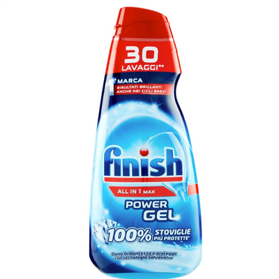 Finish Power All in 1 Max, Geschirrspülgel, 600 ml, 30 Wäschen