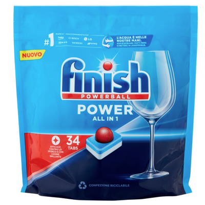 Finish Power All in 1, Geschirrspültabs, 22/34/48 Tabs