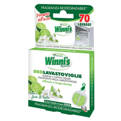 Winni's, Geschirrspüler Deodorant, Apfelblüten und Lime, 70 Wäschen