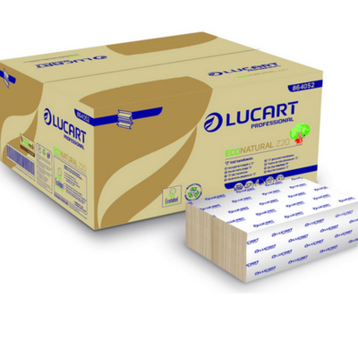 Lucart EcoNatural, Recycling Z-Falz, havanna, 2-lagig, 3000 pro Packet