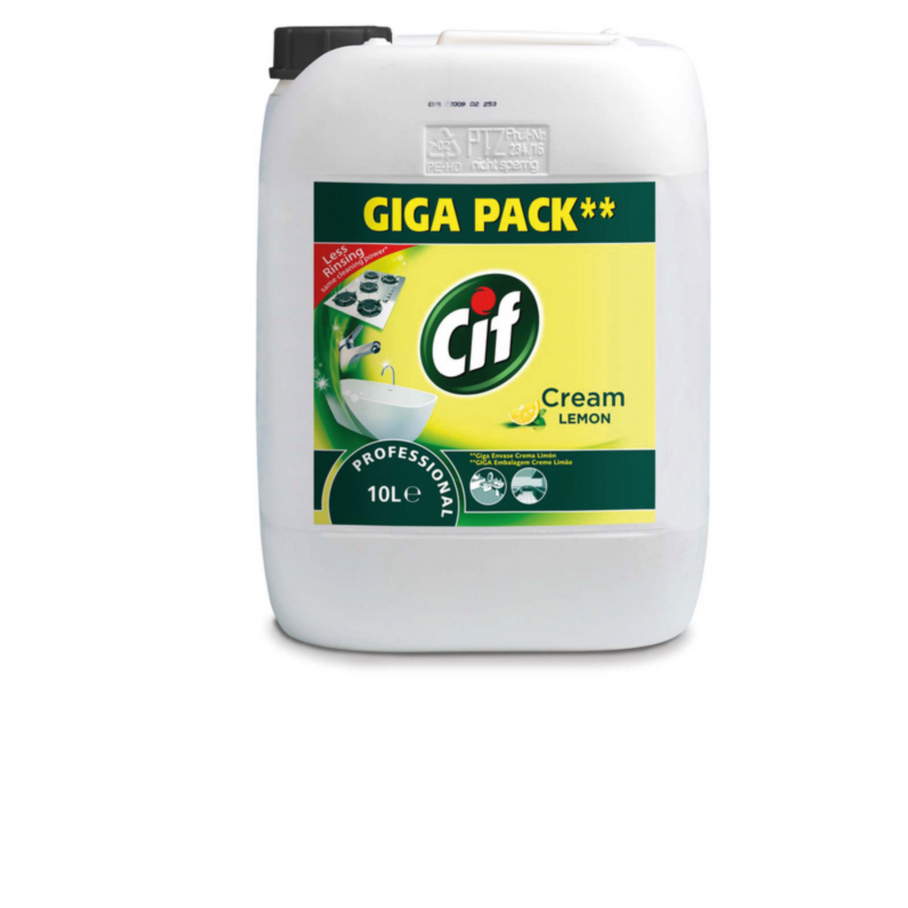 Cif Professional Cream Lemon Allzweckreiniger Zitrusduft, gelb, cremig, pH: 10, 10 Liter, gebrauchsfertig