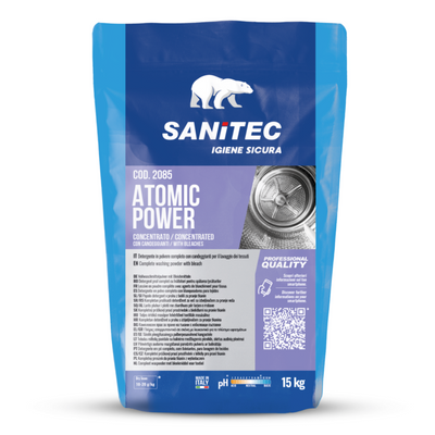 Sanitec Atomic Power Professional, Waschmittelpulver, 15kg