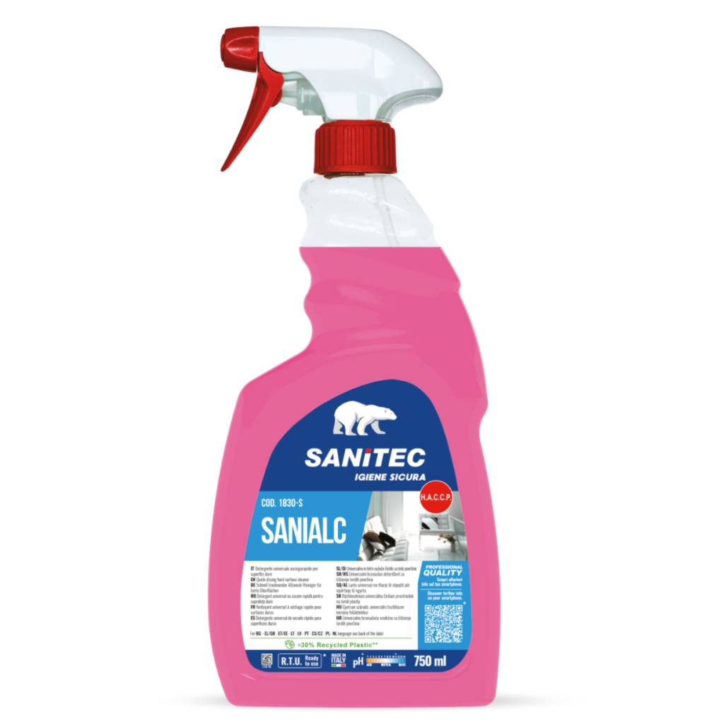 Sanitec SANIALC ,Alkoholreiniger für alle Oberflächen, 750ml